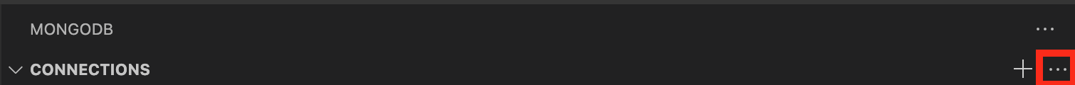 Select add connection with connection string