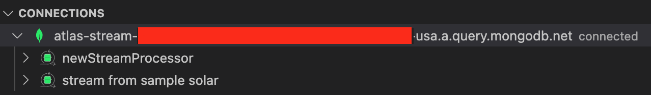Image of a stream connection